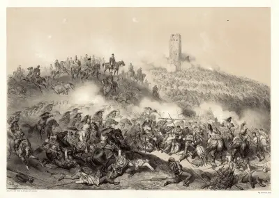 Slaget vid Solferino av Gustave Doré