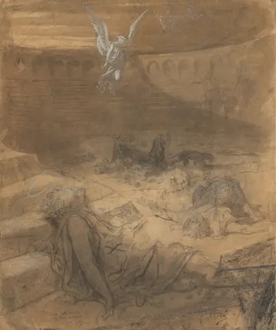 Kristna martyrer av Gustave Doré