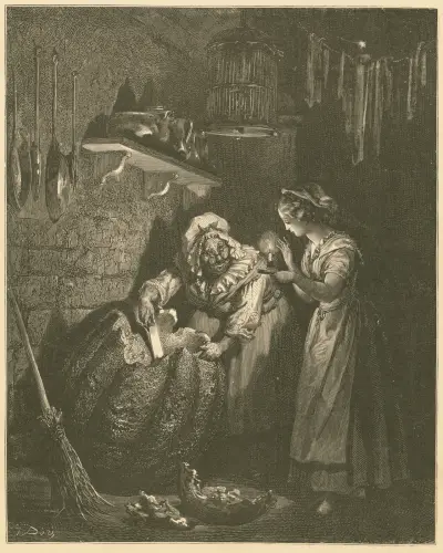 Askungens pumpa av Gustave Doré