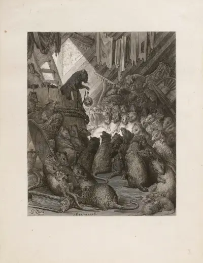 Råttornas rådslag av Gustave Doré