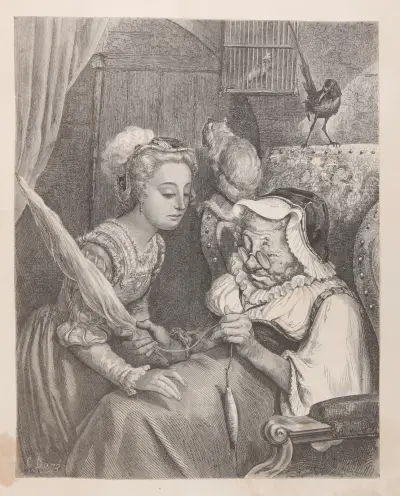 Sagor, pl. 16 av Gustave Doré