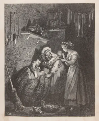 Sagor, pl. 22 av Gustave Doré