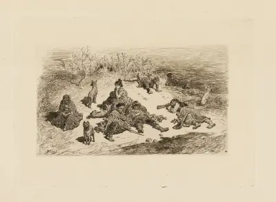 Spanska smugglare av Gustave Doré