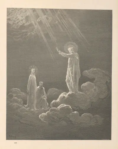 Dante Alighieris Göttliche Komödie. Bd. 3, Paradies, Taf. 03 von Gustave Doré