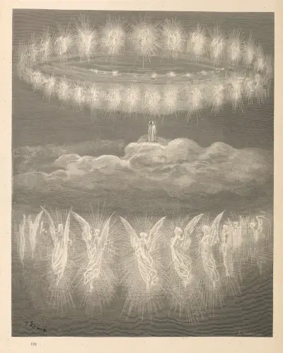 Dantes Divina Commedia. Vol. 3, Paradiset, pl. 04 av Gustave Doré
