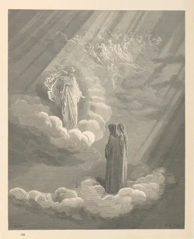 Dante Alighieris Den gudomliga komedin. Vol. 3, Paradiset Pl.07 av Gustave Doré