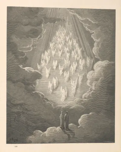 Dantes gudomliga komedi. Del 3, Paradiset, plansch 13 av Gustave Doré