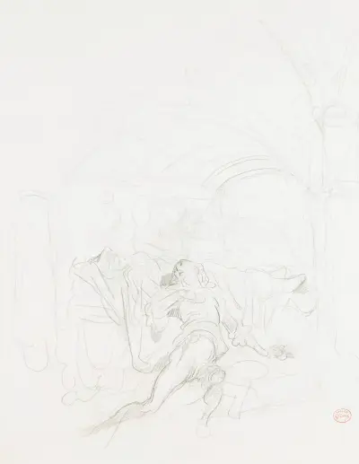 Romeos död vid Juliets bår av Gustave Doré