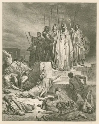 Hungersnöden i Samaria av Gustave Doré