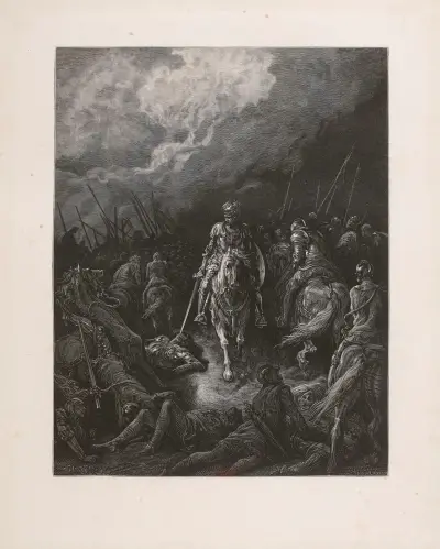 Frontespis till Riddaren av Morar av Gustave Doré