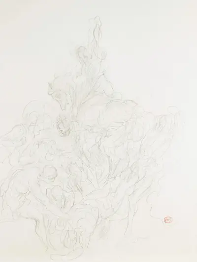 Gudinna till häst av Gustave Doré