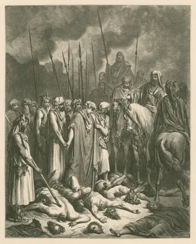Josua skonar Rahab av Gustave Doré