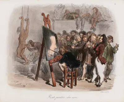Det parisiska menageriet, plansch 10 av Gustave Doré