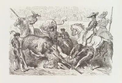 Picadoren avkastad av Gustave Doré