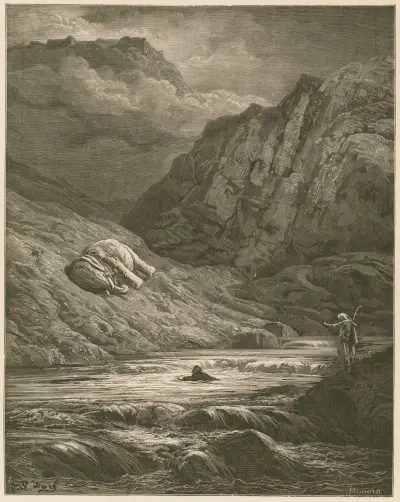 De två äventyrarna och talismanen av Gustave Doré