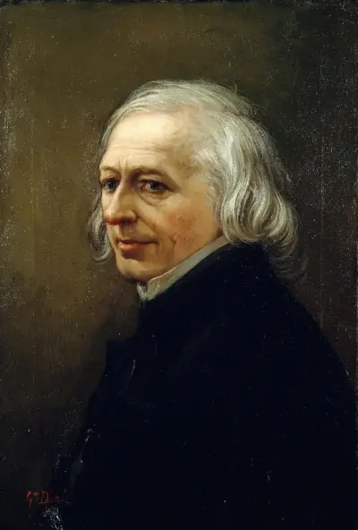 Porträtt av Charles Philipon (1800–1862), tecknare och journalist av Gustave Doré