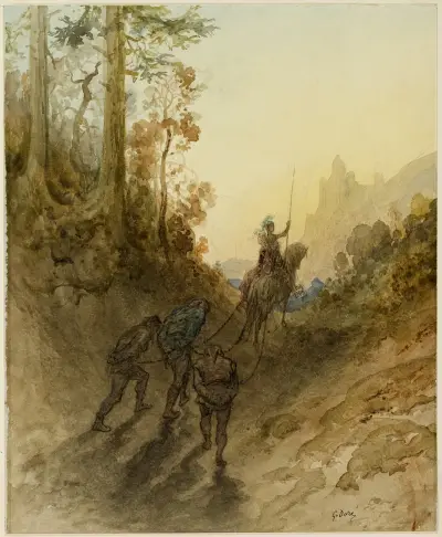 Jättarna tillfångatas av Gustave Doré