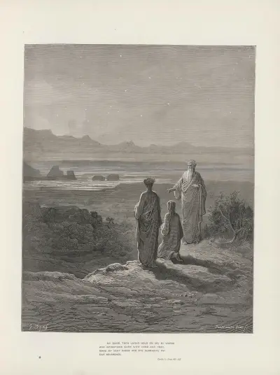 Dantes vision av skärselden och paradiset, pl. 3 av Gustave Doré