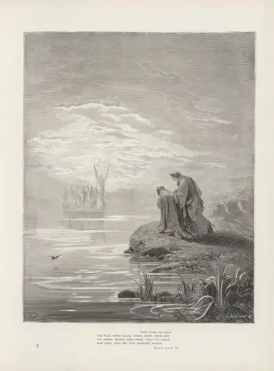 Purgatoriet och Paradiset enligt Dante Alighieri, plansch 4 av Gustave Doré