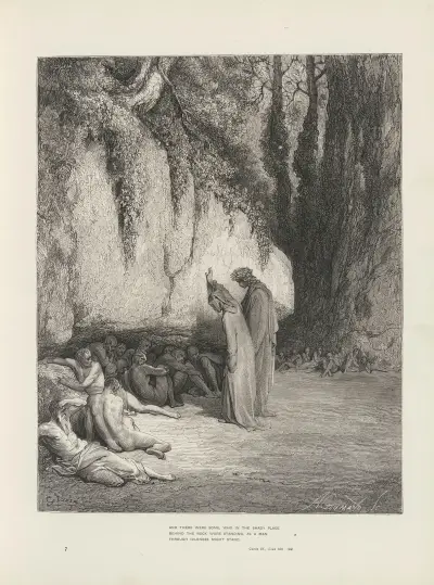 Dantes vision av Purgatoriet och Paradiset av Gustave Doré