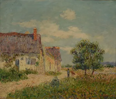 Chaumière au Vandreuil av Gustave Loiseau