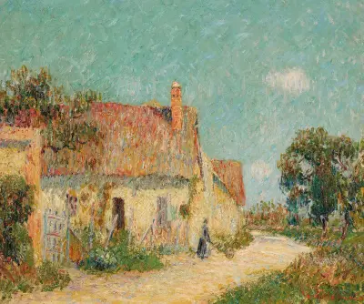 Hus i Normandie av Gustave Loiseau