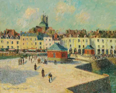 Dieppe, Le Quai De Carenage av Gustave Loiseau