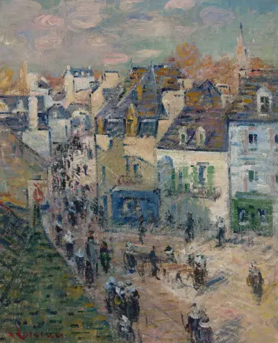 Marknadsdag i Pont-Aven av Gustave Loiseau