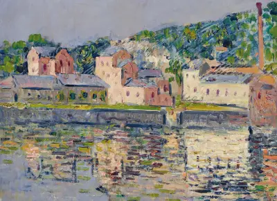Stranden vid Pontoise av Gustave Loiseau
