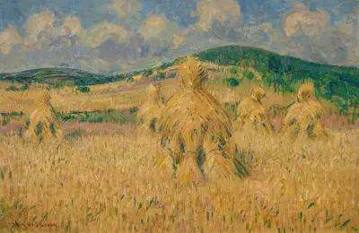 Skörden, omgivningarna kring Louviers, Eure av Gustave Loiseau