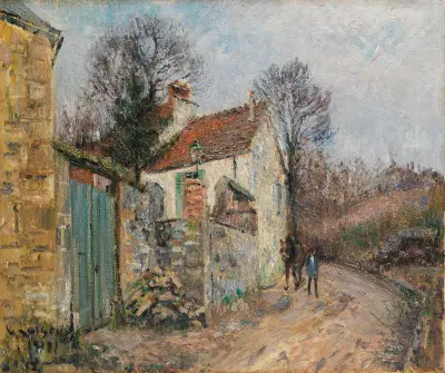 Le chemin de la Plaine, Pontoise av Gustave Loiseau