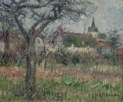 Herr Jansons inhägnade trädgård, Le Vaudreuil, Eure av Gustave Loiseau