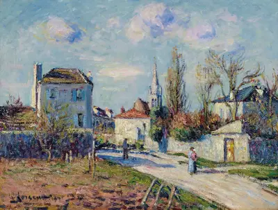 Byn Mareil av Gustave Loiseau