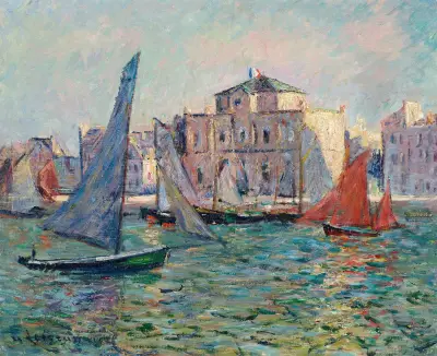 Les Martigues av Gustave Loiseau