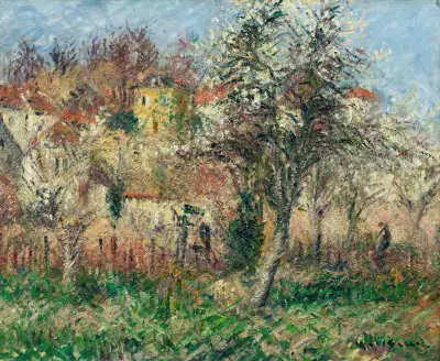 Landskap, omgivningarna kring Pont-Aven av Gustave Loiseau