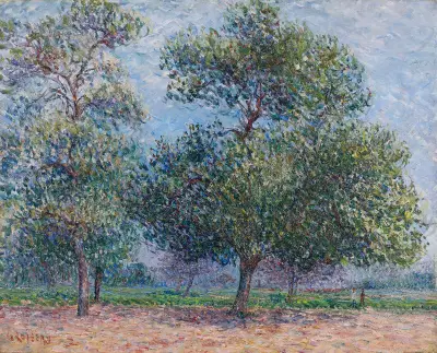 Printemps, pommiers en fleur av Gustave Loiseau