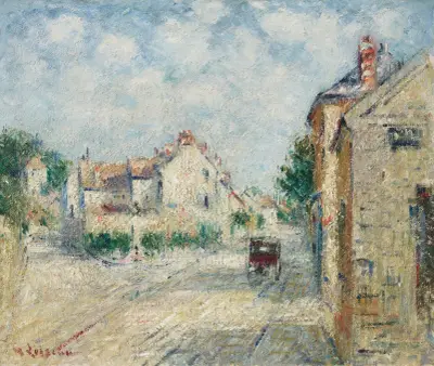 Byns gata i Normandie av Gustave Loiseau