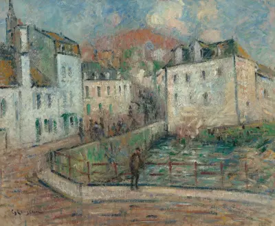 Vy av Pont-Aven av Gustave Loiseau