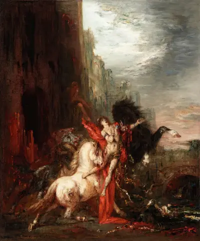 Diomedes Devoured by His Horses av Gustave Moreau