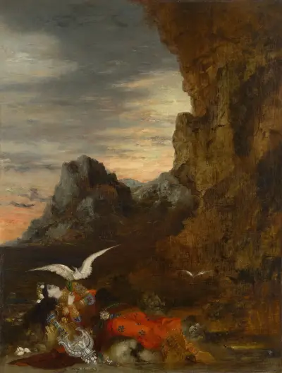 Sapfos död av Gustave Moreau