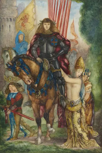 Reître et captives av Gustave Moreau