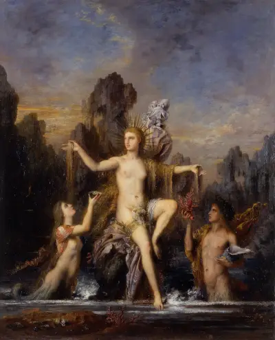 Venus, aus dem Meer emporsteigend von Gustave Moreau