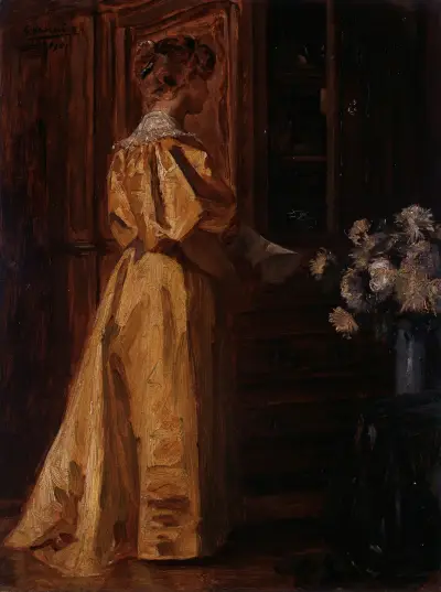 A Young Woman (study) av Gustave Vanaise