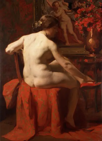 After the Bath av Gustave Vanaise