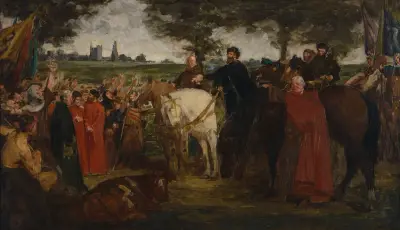 The Glorification of Jacob of Artevelde (study), 1892 av Gustave Vanaise