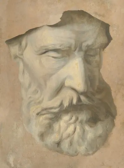 Head study av Gyula Benczúr