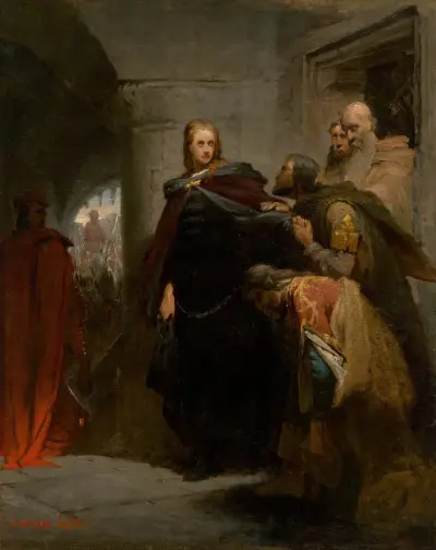 Hunyadi’s Farewell to his Homeland av Gyula Benczúr