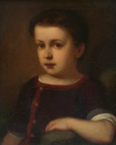 Portrait of a child av Gyula Benczúr