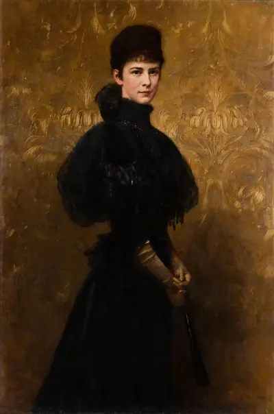 Portrait of Empress Elisabeth av Gyula Benczúr