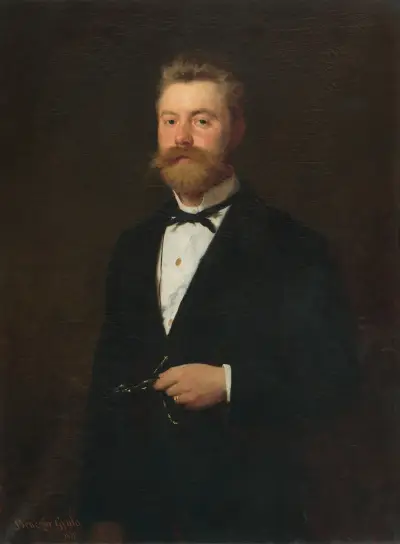Portrait of Gejza Bencúr. av Gyula Benczúr
